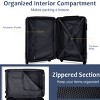 Syemin Luggage 20" Hardshell Carry-On Luggage, Lightweight Durable ABS Suitcase with Spinner Wheels 2 Packing Cubes, Blue, 13.6"*8.3"*21.5" - 4 of 4