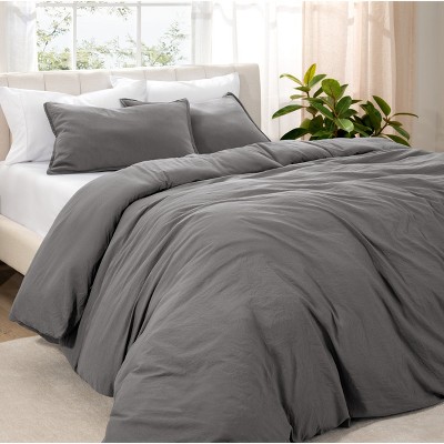 Washed Duvet Cover & Sham Set - Extra Soft, Easy Care by Bare Home, Comforter Not Included