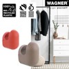 WAGNER – design yourself Wall Hook Set, Black Rubber & Steel, 4pc — Supports up to 35 lbs - 3 of 4