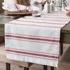 Design Imports  Barn Red Zig Dobby Stripe Table Runner 14X108 - 4 of 4