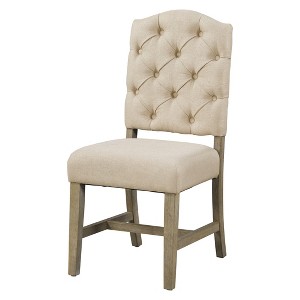 Retro Style Dining Chair Set with 4 Upholstered Chairs for Dining Room - 1 of 4