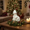 Northlight Tealight Snowman with Standing Girl Christmas Candle Holder - 17.25" - White - 3 of 3