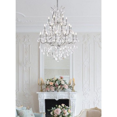 Maria Theresa 28-Light Chrome Crystal Chandelier