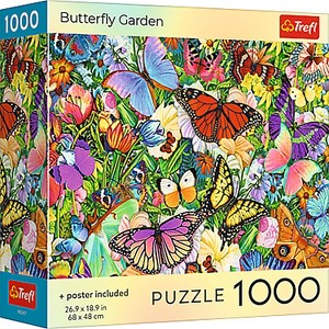 Trefl Red Butterfly Garden 1000 Piece Puzzle - 1 of 4