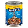 Progresso Rich & Hearty Savory Beef Barley Vegetable Soup - 18.6oz : Target