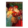 Trademark Fine Art -Vintage Apple Collection 'Happy Christmas' Canvas Art - 2 of 3