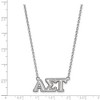 Black Bow Jewelry Sterling Silver Alpha Sigma Tau Greek Life Necklace 18 Inch - 2 of 4
