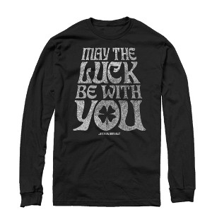 Men's Star Wars May the Luck Be With You Long Sleeve Shirt - 1 of 3