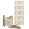 TiramisuBest Storage Cabinet with Folding Magnetic Doors and Wheels for Quick Installation, Perfect for Living Rooms, Bedrooms, And Dorm Rooms - 4 of 4