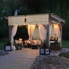 Yescom 2 Pcs 15.5x4 Ft Pergola Canopy Cover Replacement with Valance Outdoor Garden Tan - 3 of 4