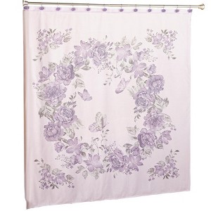 The Lakeside Collection Birmingham Floral Bath Collection - Shower Curtain - 1 of 3