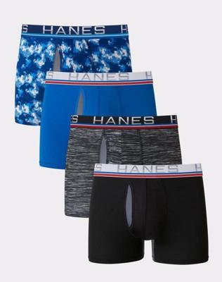 Hanes Premium Men's Stretch Long Leg Boxer Briefs 5pk - Black/Navy