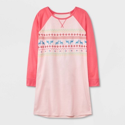 Girls' Holiday Long Sleeve NightGown - Cat & Jack™
