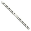 Black Bow Jewelry Men's Stainless Steel Spanish Lord's Prayer I.D. Link Bracelet, 9 Inch - 2 of 4