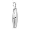 Black Bow Jewelry 14k White Gold 21mm Scrolled Floral Locket - 2 of 4