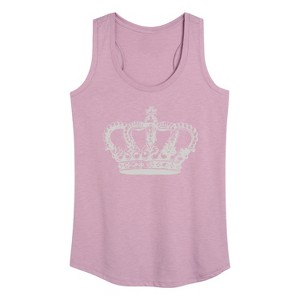 Women's - Instant Message - Antique Crown Graphic Racerback Tank - 1 of 4