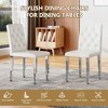 PAGED 4-Pack PU Dining Chairs,Kitchen Chairs with Ergonomic Buckle Backrest & Sponge Cushion,Dining Room Chairs for Kitchen,Living Room - 4 of 4