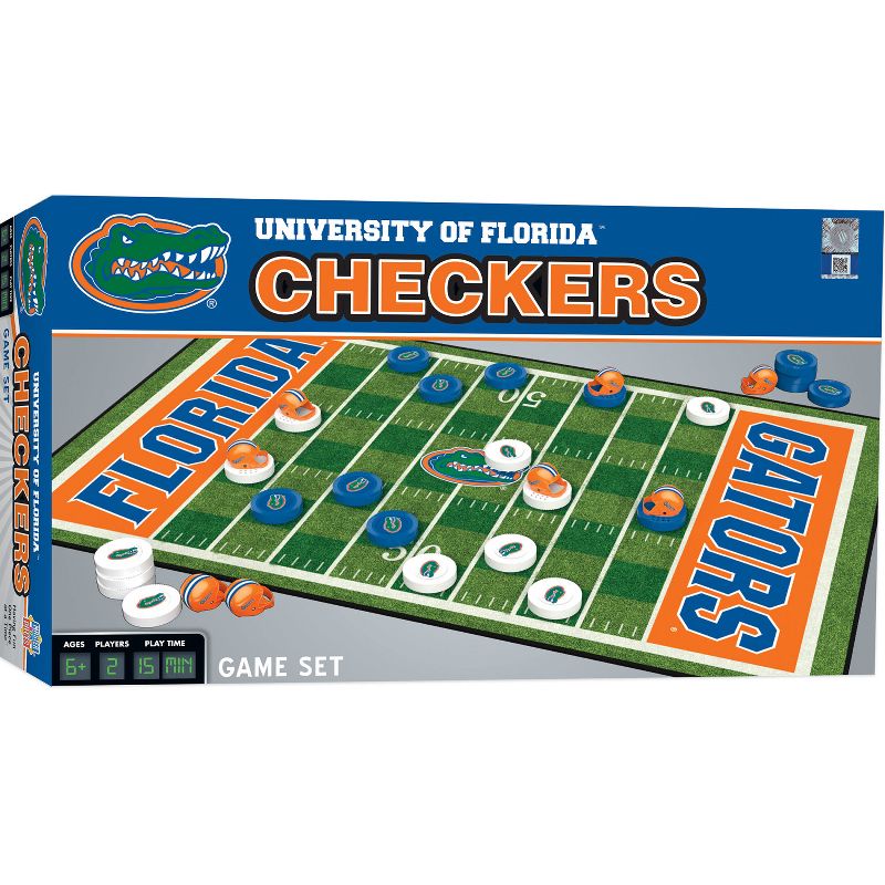 MasterPieces Officially licensed NCAA Florida Gators Checkers Board Game for Families and Kids ages 6 and Up, 2 of 7