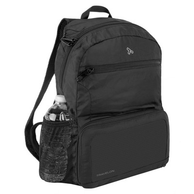 anti theft backpack black