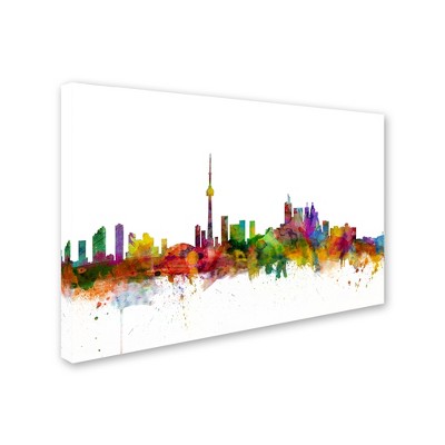 Trademark Fine Art -Michael Tompsett 'Toronto Canada Skyline IV' Canvas Art