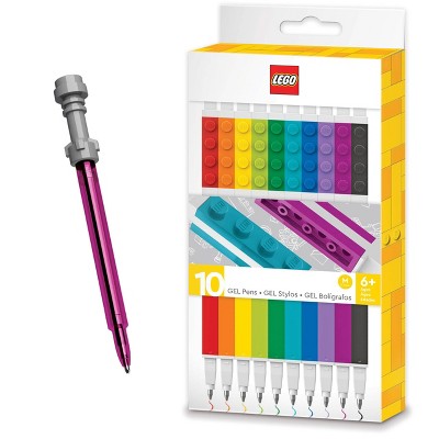 Lego Star Wars 10pk Gel Pens Multicolored Ink With Lightsaber Gel Pen :  Target