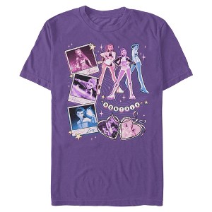 Mens KPop Demon Hunters Huntrix Cute Instant Film Portrait T Shirt - 1 of 3