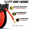 ReelWorks Industrial Retractable Air Hose Reel - 3/8" x  50'FT, 1/4" NPT Connections, Single Arm - 3 of 4