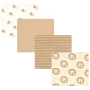 Hudson Baby Cotton Flannel Receiving Blankets, Brave Lion, One Size - 1 of 4