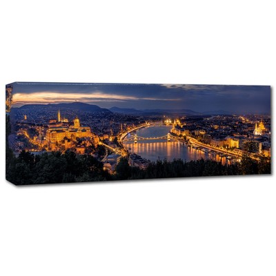 Trademark Fine Art -Thomas D Morkeberg 'Panorama Of Budapest' Canvas Art