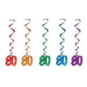 Beistle Celebrate Your Milestone Event with these Colorful Whirls from Beistle, 3', (10/Pkg) - 1 of 1
