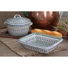 Blue Rose Polish Pottery 278 Ceramika Artystyczna Covered Round Baker - 4 of 4