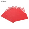 Unique Bargains Hollow Design Foldable Wedding Table Name Place Cards 50 Pcs - 3 of 4