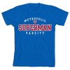 Superman Metropolis Superman Varsity Crew Neck Short Sleeve Royal Blue Boy's T-shirt - 2 of 3