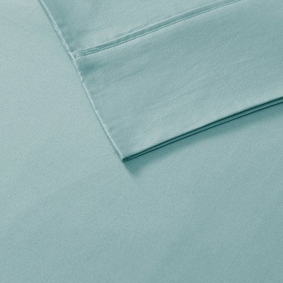 King Aqua Cotton Blend Sateen Sheet Set with 800 Thread Count
