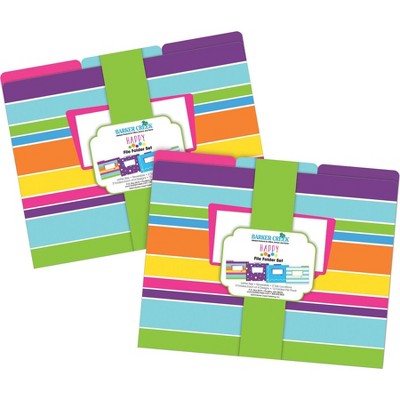 File Folders Multi-Design 24 per Set Letter Size Happy - Barker Creek