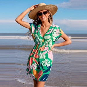 Women's Tropical Dream Cover-Up Dress - Cupshe - 1 of 4