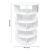 YIYIBYUS Free Standing Rotating Shoe Storage Organizer Shoe Rack Tower (White, 5-Tiers) - 3 of 4