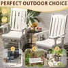 Karl Home | 32 in. Solid Wood Patio Glider Chair with Cup Holder - 4 of 4