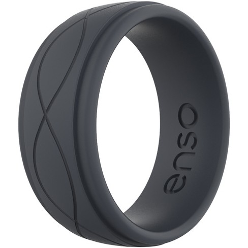 Enso Rings Bevel Thin Silicone Ring | Deep Purple | Size 9