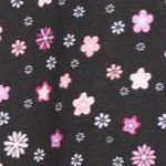 black multi floral