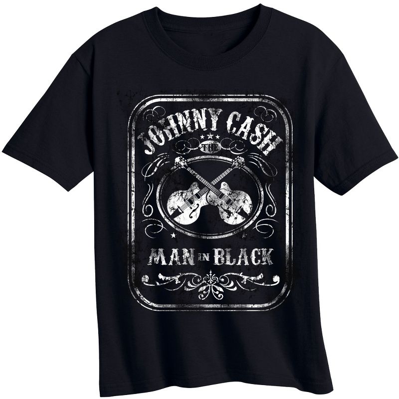 Toddler Boys' Johnny Cash Short Sleeve T-Shirt - Black, 1 of 8