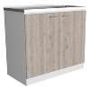 Utility Sink Vernal, Kitchen, Smokey Oak / Light Gray - 3 of 4