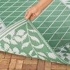 Collections Etc Elegant Leaf Boarder Outdoor Patio Mat, 6-Feet Long - 4 of 4