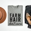 Simply Sage Market Women's Farm Hair Don't Care Short Sleeve Garment Dyed Tee - 3 of 4