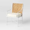 Stanton 2pk Rush Weave Patio Dining Chairs - White/Natural - Threshold™ designed with Studio McGee - image 3 of 4