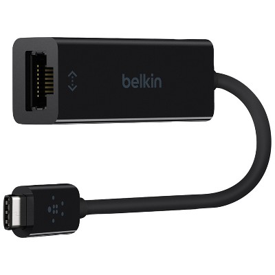 Belkin® USB-C® to Gigabit Ethernet Adapter in Black