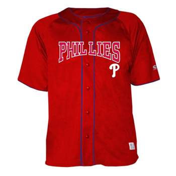 VF Philadelphia Phillies Men's V-Neck Moisture Wicking Jersey Shirt