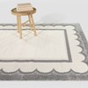 Balta Rugs Gray Scalloped Border Carved Area Rug Cream - 2 of 4