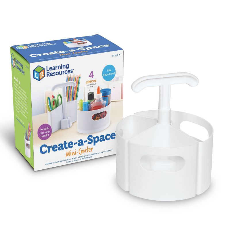 Learning Resources Create-A-Space Mini-Center - White, 1 of 6
