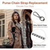 Unique Bargains Alloy Durable Removable Buckles Replacement Purse Chain Strap 2 Pcs - 3 of 4